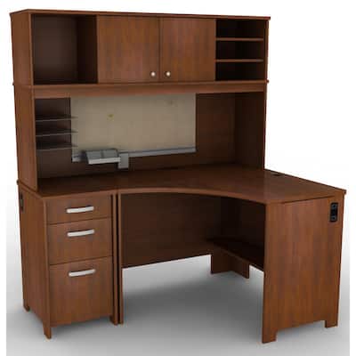 Bush Furniture Envoy Collection Corner Desk Suite