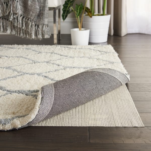 Nourison Ivory Cushioned Vinyl-coated Non-slip Rug Pad - Bed Bath & Beyond  - 7594826