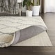 preview thumbnail 1 of 6, Nourison Ivory Cushioned Vinyl-coated Non-slip Rug Pad
