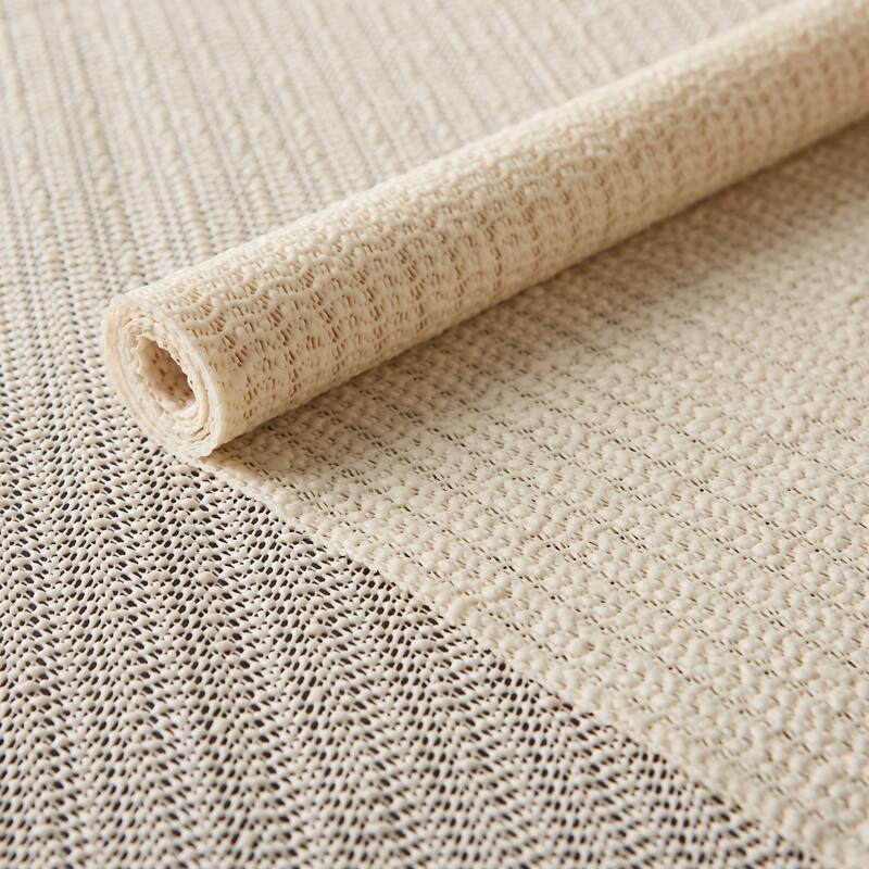 Nourison Ivory Cushioned Vinyl-coated Non-slip Rug Pad - 1'8" x 3'4"
