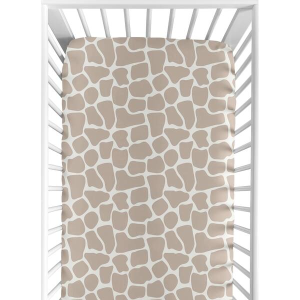 Shop Sweet Jojo Designs Giraffe Print Fitted Crib Sheet