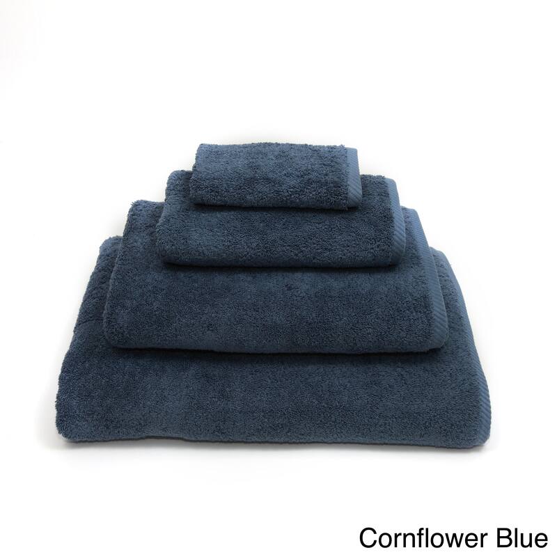 Authentic Hotel and Spa Plush Soft Twist Turkish Cotton 4-piece Towel Set with Bath Sheet - Cornflower Blue