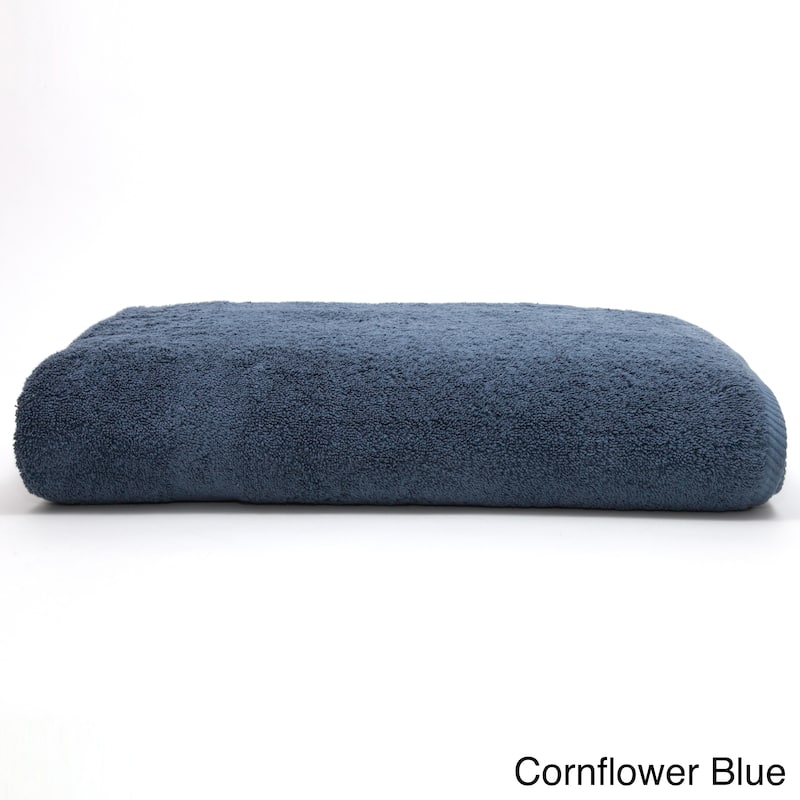 Authentic Hotel and Spa Soft Twist Turkish Cotton Bath Sheet - Cornflower Blue