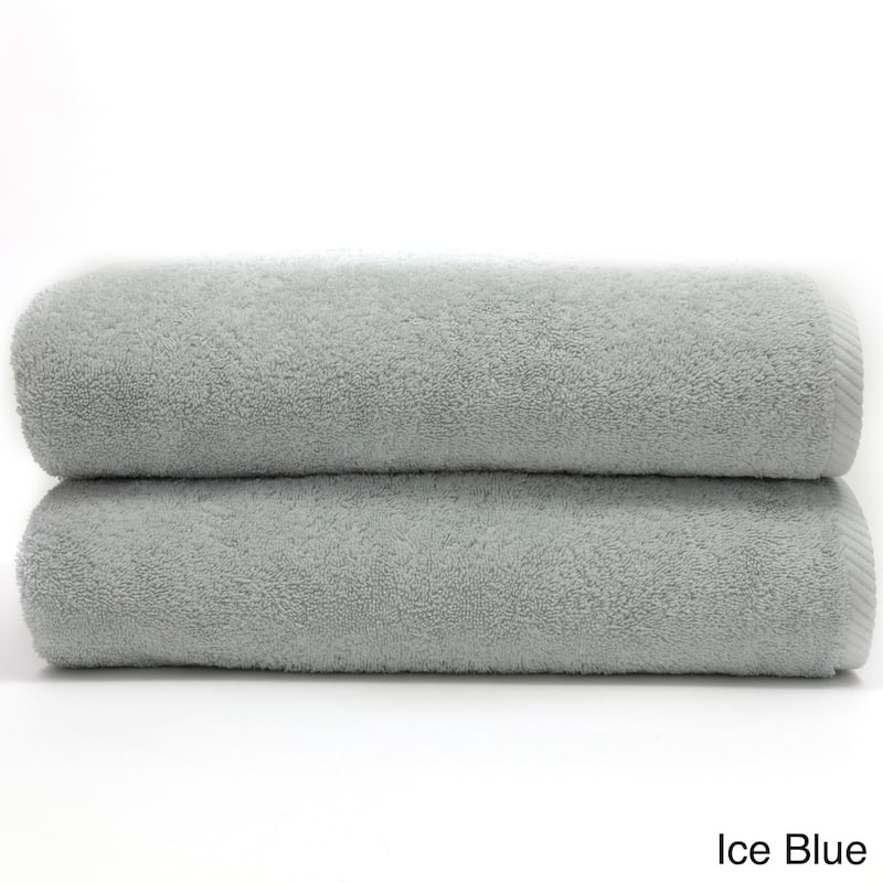 Authentic Hotel and Spa Plush Soft Twist Turkish Cotton Bath Towel (Set of 2)