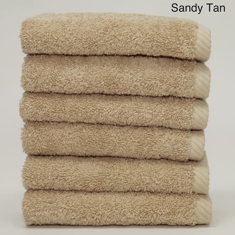 Authentic Hotel and Spa Plush Soft Twist Turkish Cotton Washcloth (Set of 6)