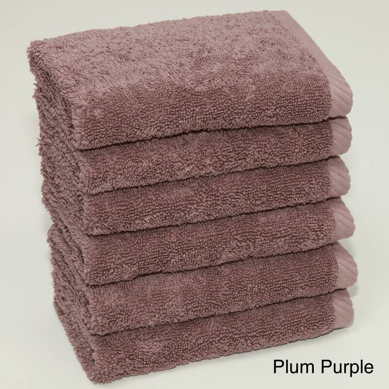 Authentic Hotel and Spa Plush Soft Twist Turkish Cotton Washcloth (Set of 6)