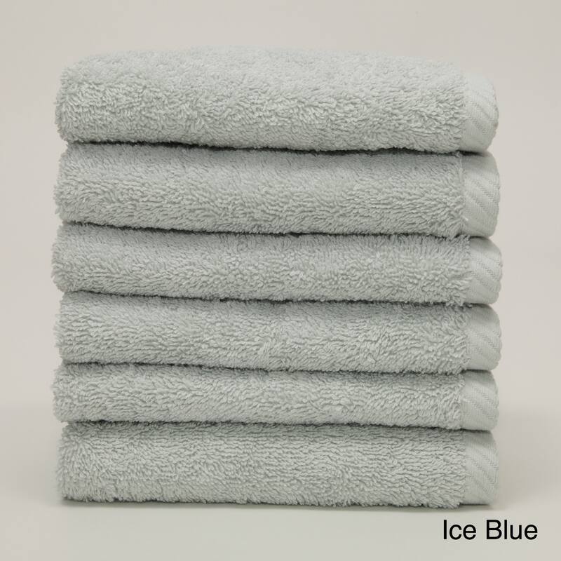 Authentic Hotel and Spa Plush Soft Twist Turkish Cotton Washcloth (Set of 6)