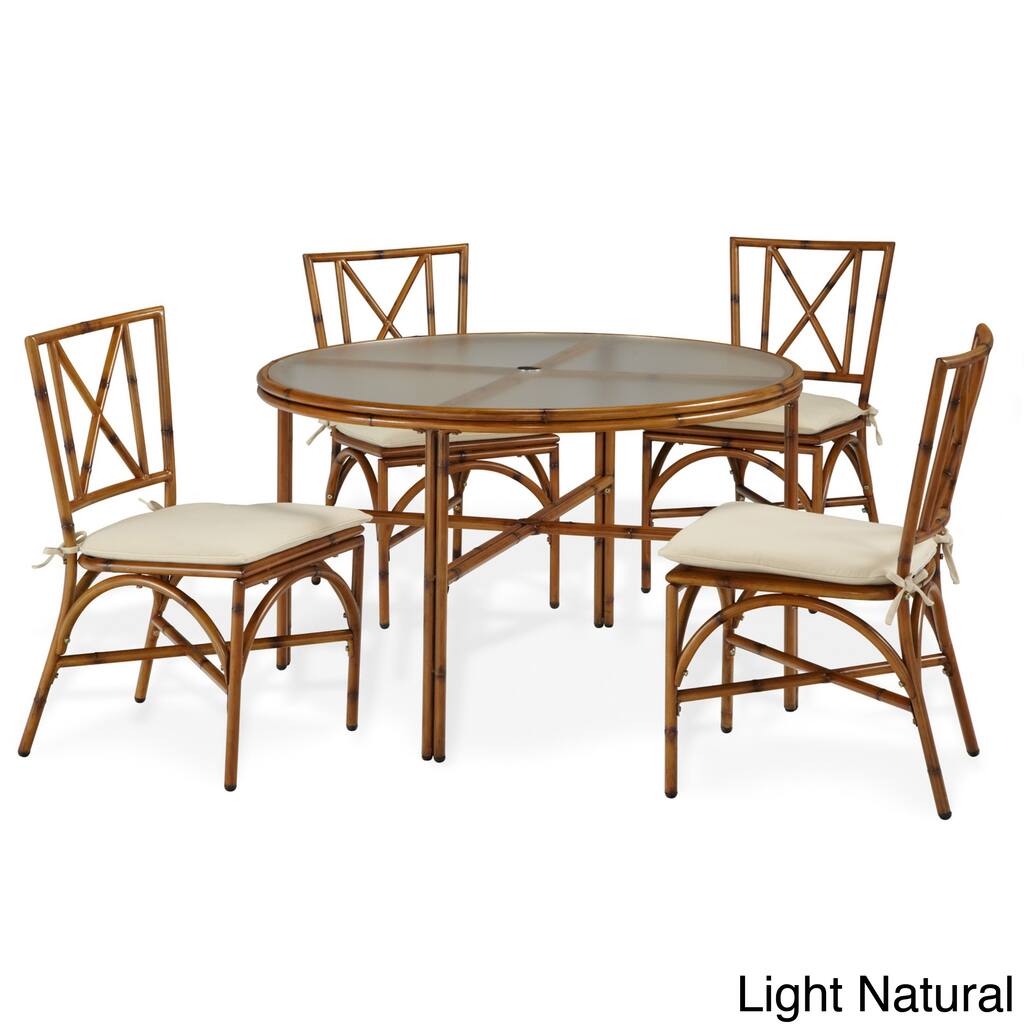 Bimini Jim 5-Piece Bamboo-Look Dining Set by Home Styles