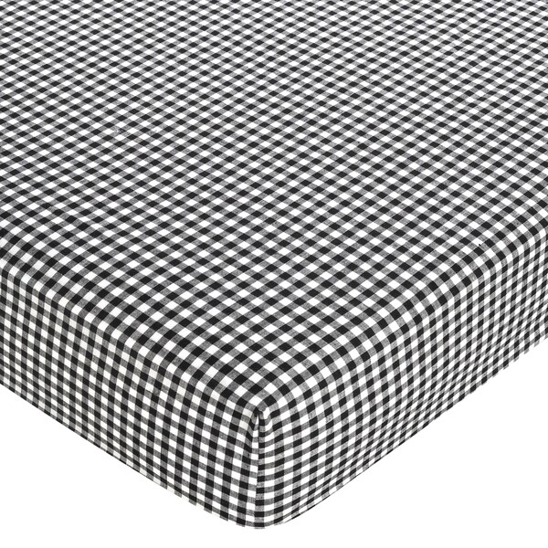 Shop Sweet JoJo Designs Gingham Print Fitted Crib Sheet Free Shipping