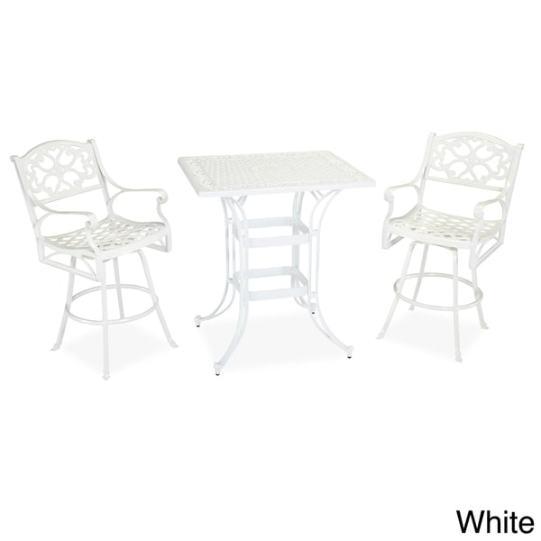 Biscayne Space Saving Rectangle 3 piece Bistro Set Bistro Sets