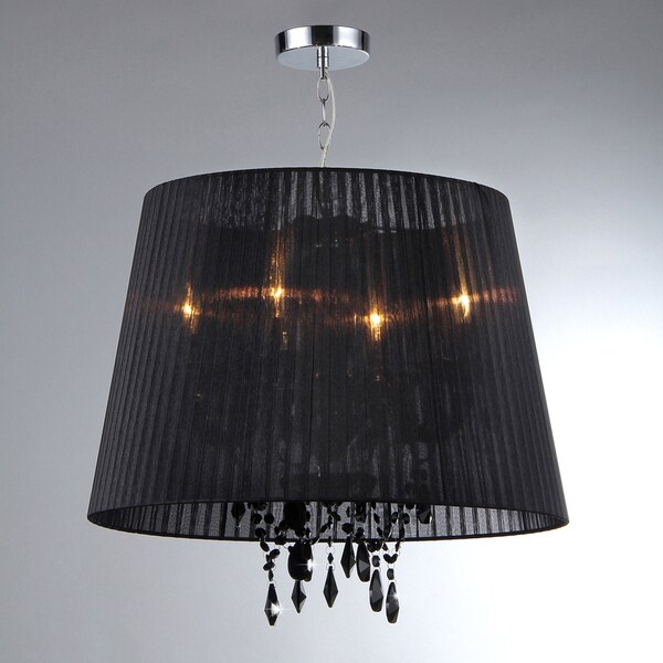 Charmian Crystal Elegant Shade Hanging Chandelier