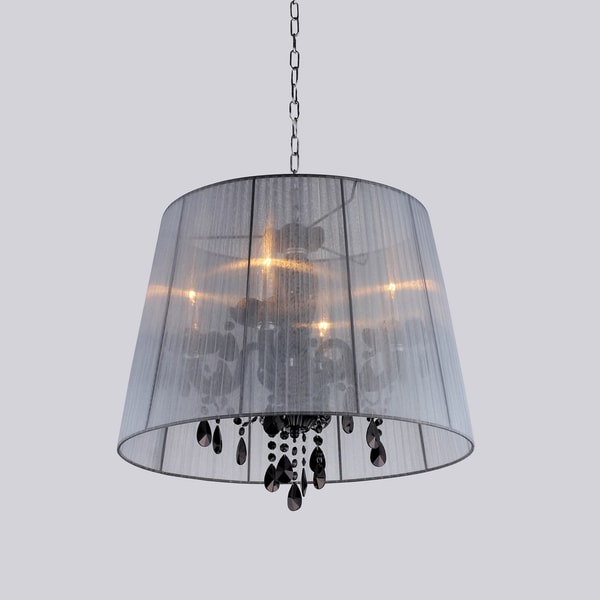 Charmian Crystal Elegant Shade Hanging Chandelier