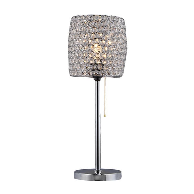 Cleopatra 1-light Crystal Table Lamp - Clear