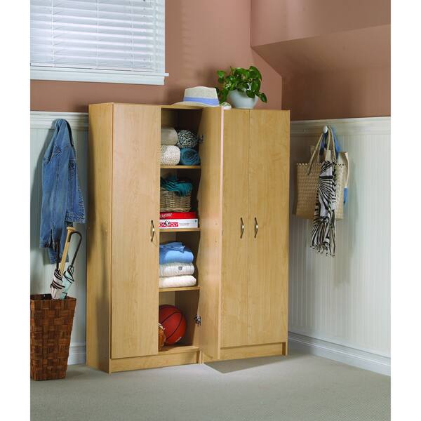 Shop Akadahome 60 Inch Birch Storage Cabinet Free Shipping Today