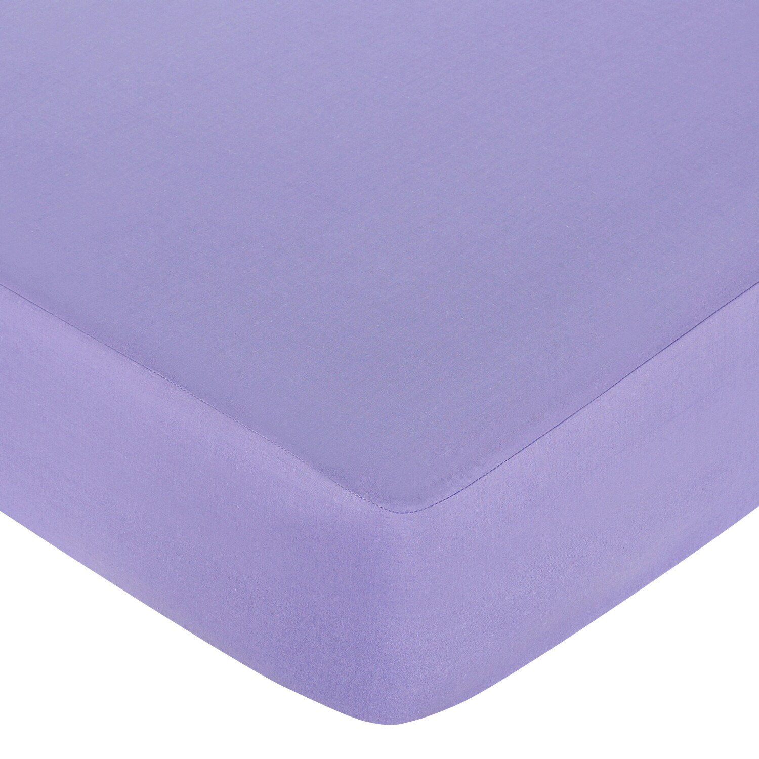 Shop Sweet Jojo Designs Pretty Pony Solid Purple Fitted Crib Sheet