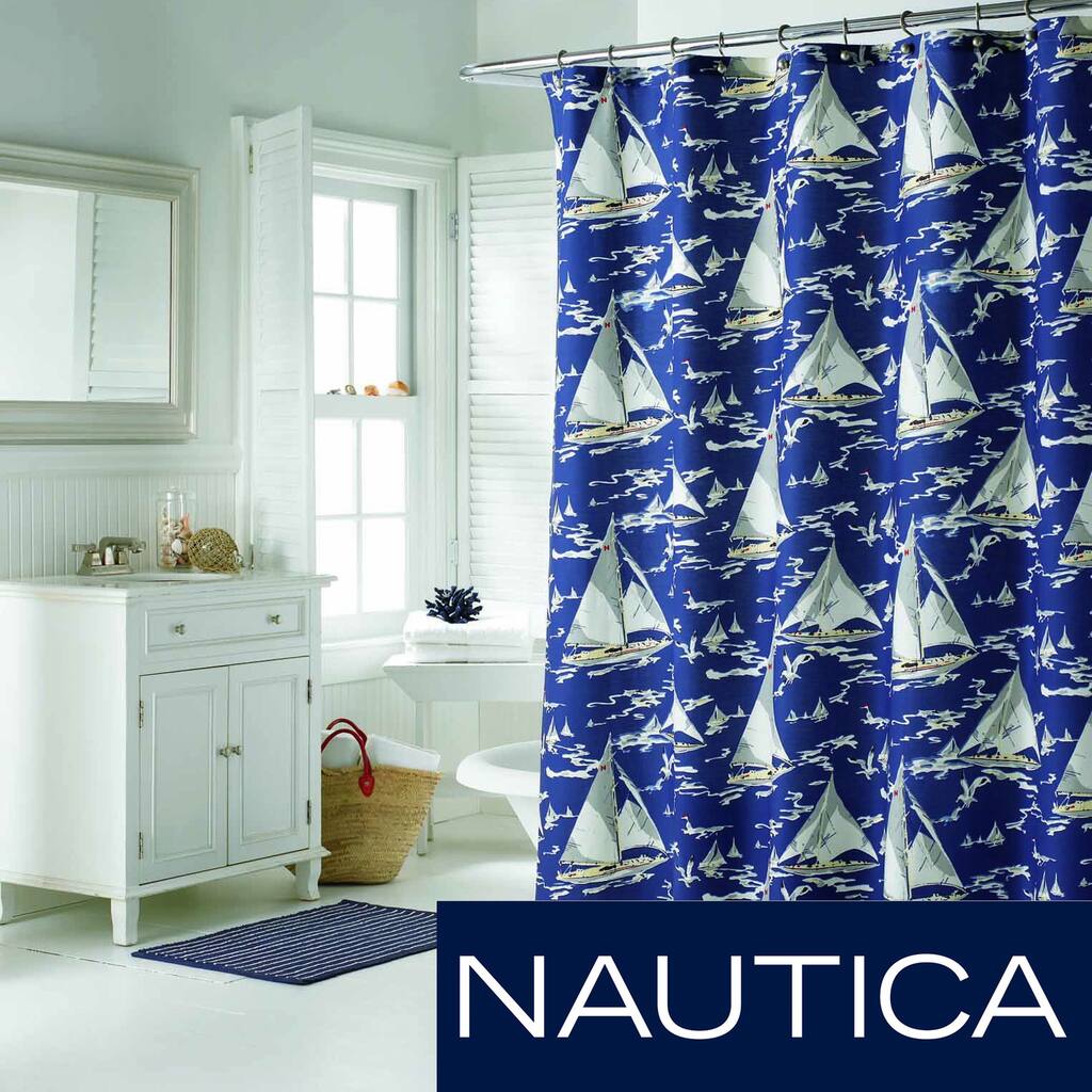 Nautica Monterey Sail Shower Curtain - Blue