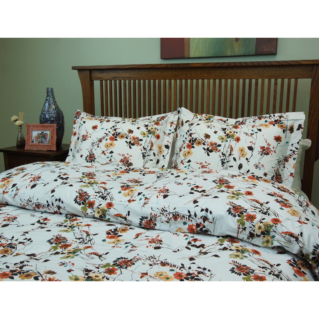 Brielle Flower Field 3-piece Duvet Cover Set