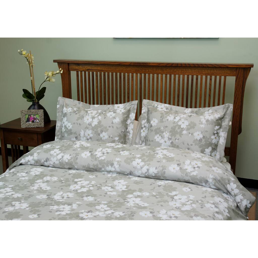 Brielle 3-piece Anemones Duvet Cover Set