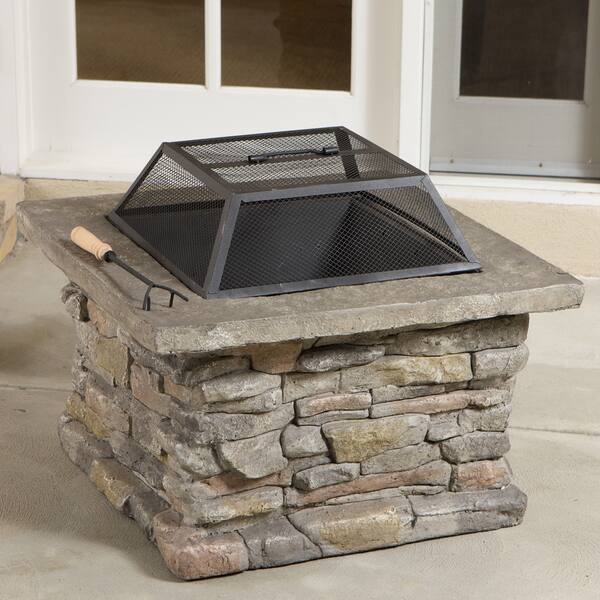 Shop Corporal Square Fire Pit By Christopher Knight Home Overstock 7599272