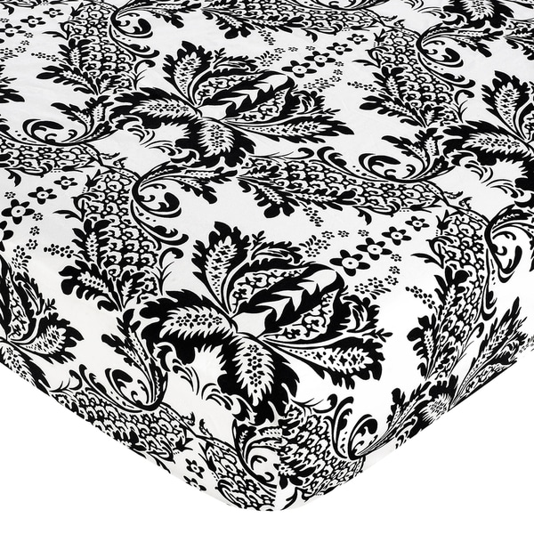 Sweet JoJo Designs Sophia Damask Fitted Crib Sheet Sweet Jojo Designs Baby Bed Sheets