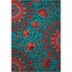 preview thumbnail 10 of 16, Nourison Suzani Abstract Floral Textured Hand-tufted Area Rug 3'9" x 5'9" - Teal - Rectangle