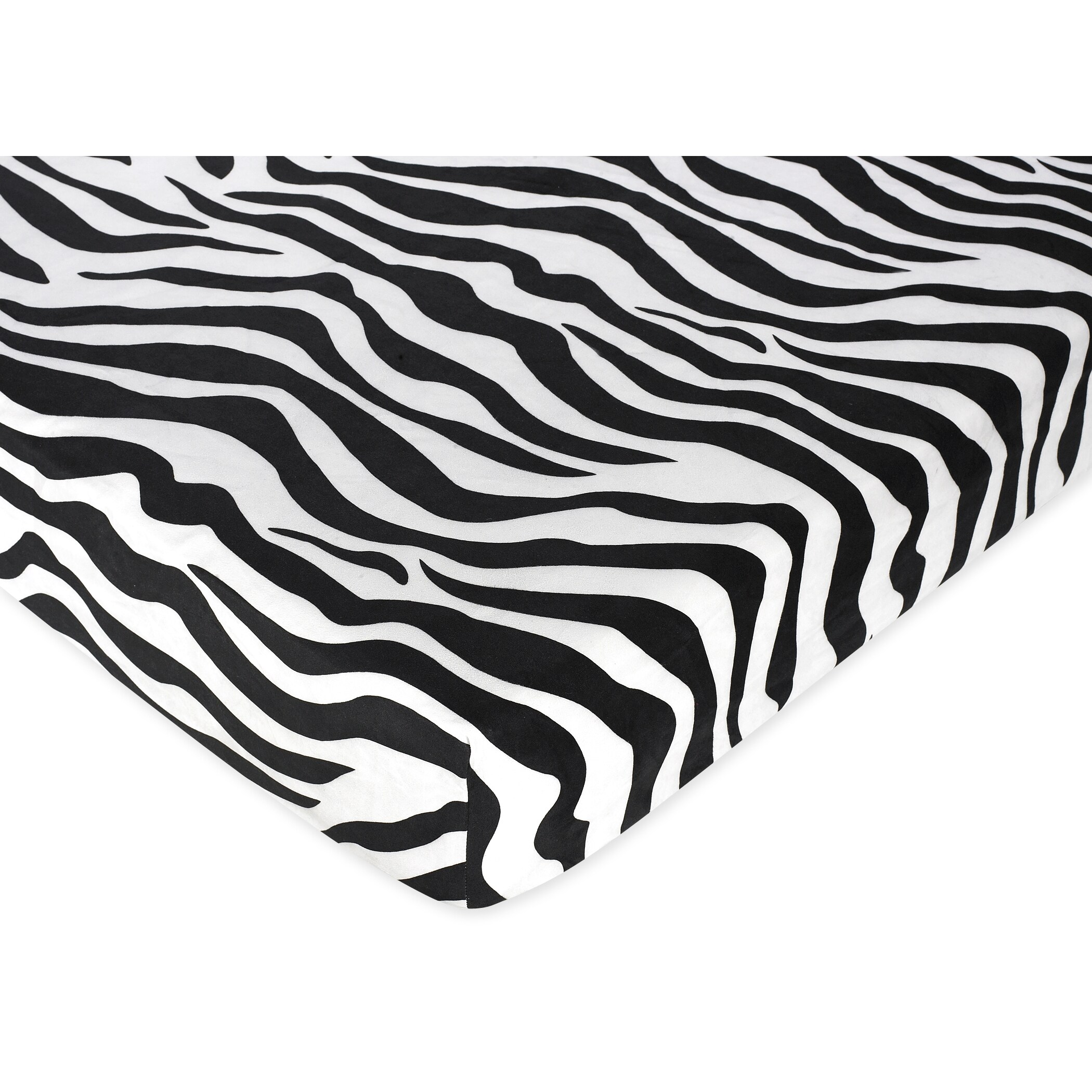 Shop Sweet Jojo Designs Zebra Print Fitted Crib Sheet Free