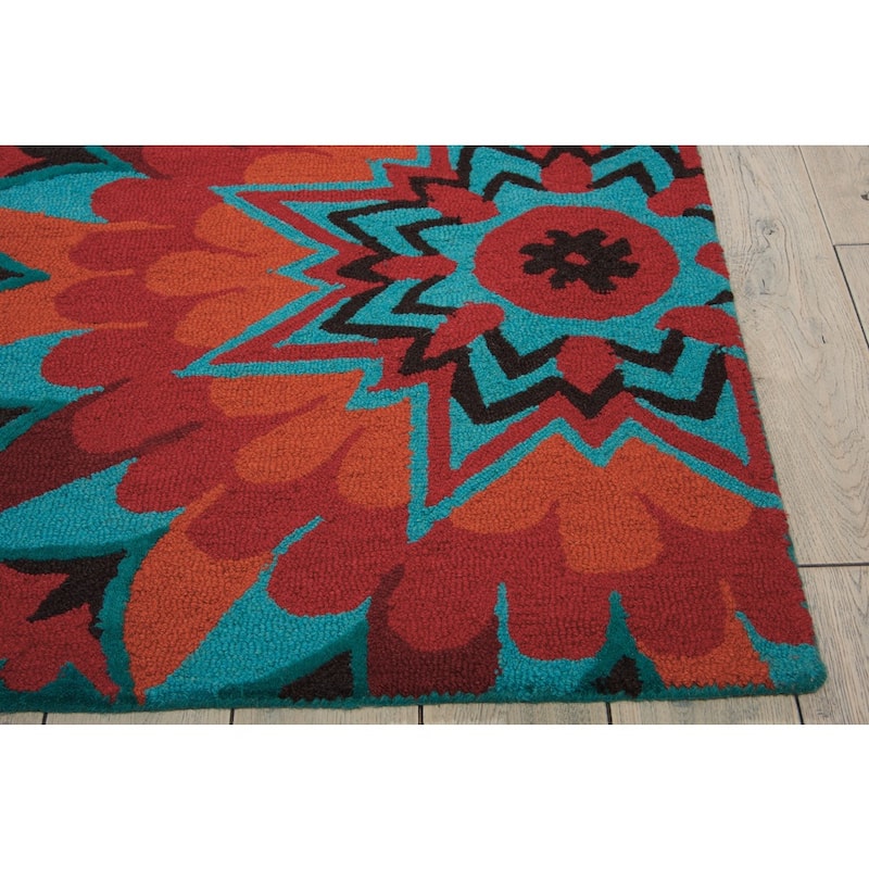 Nourison Suzani Abstract Floral Textured Hand-tufted Area Rug