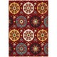 Hand-tufted Suzani Red Medallion Rug (8' x 10'6) - 15023692 - Overstock ...