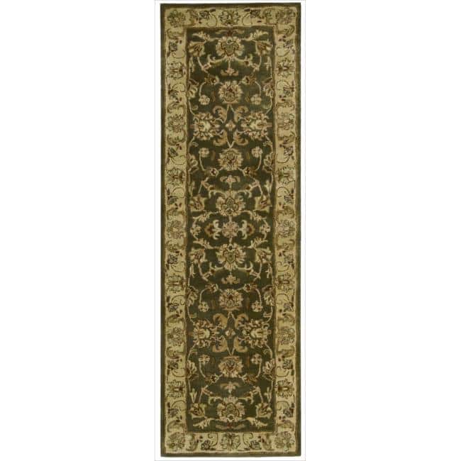 Nourison Jaipur Hand-tufted Wool Area Rug - Green/Multi - 2'4" x 8' Runner