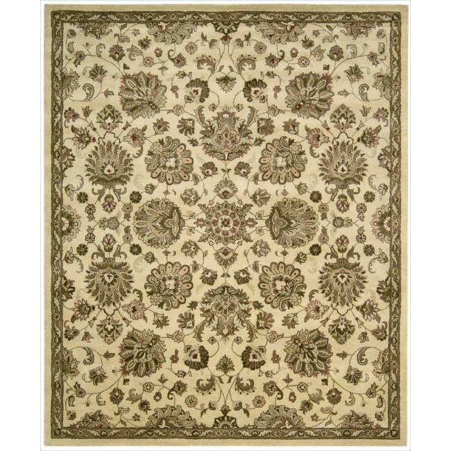 Nourison Jaipur Hand-tufted Area Rug - White/Multi - 7' 9" x 9' 9" - Rectangle