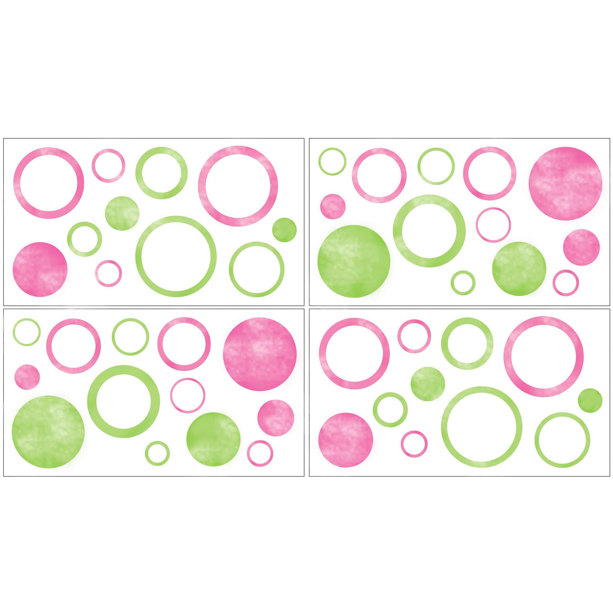 Sweet Jojo Designs Modern Circles Wall Decal Stickers (set Of 4) (PaperHanging instructions Easy peel and stick backingDimensions (each) 10 inches high x 18 inches wideNOTE These decals are intended for standard flat wall finishes and may not adhere co