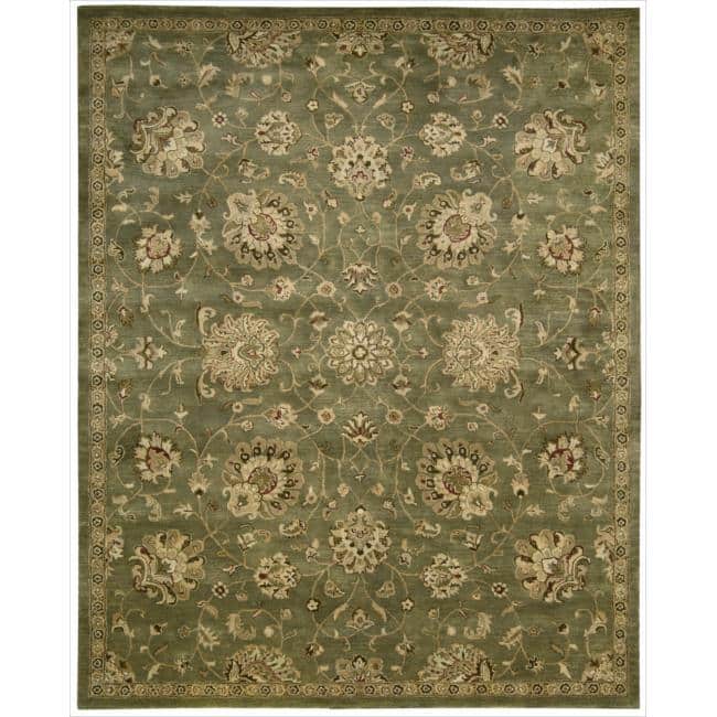 Nourison Jaipur JA46 Hand-tufted Area Rug - 7'9" x 9'9" - Green/Multi - Rectangle