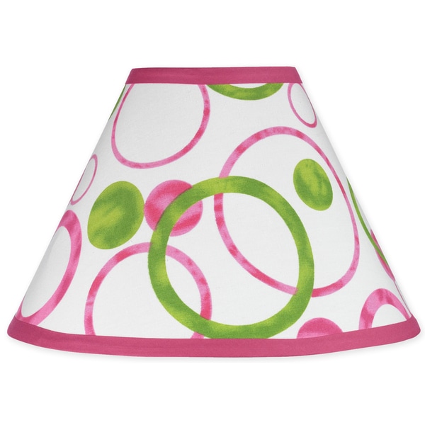Sweet Jojo Designs Pink And Green Modern Circles Lamp Shade Sweet Jojo Designs Pink And Green Modern Circles Lamp Shade