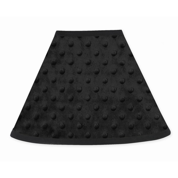 Sweet JoJo Designs Black Minky Dot Lamp Shade