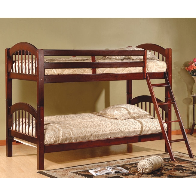 Arched Twin Esprit Cherry Finish Bunk Bed