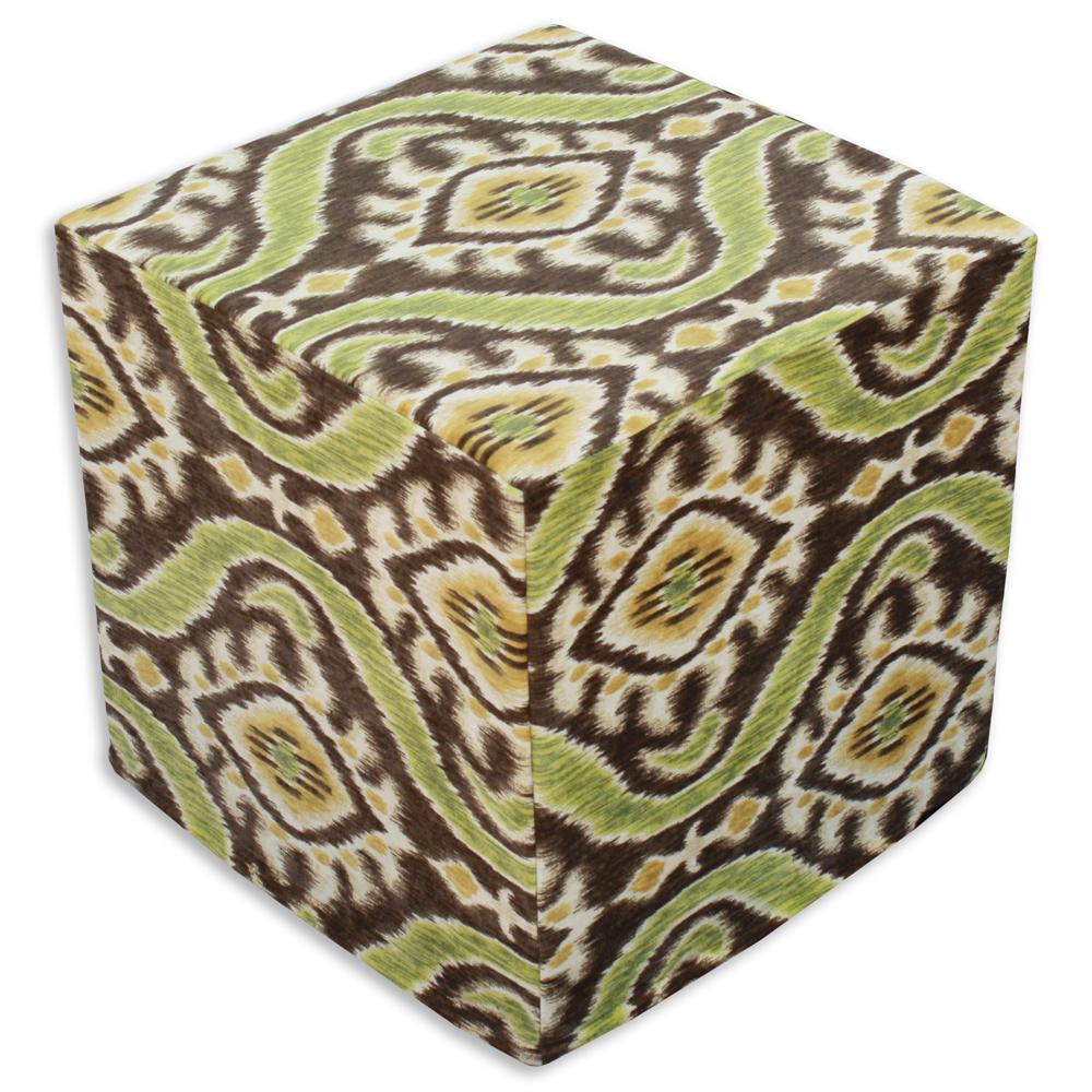 Uzbek Chocolate Cube Foam Ottoman