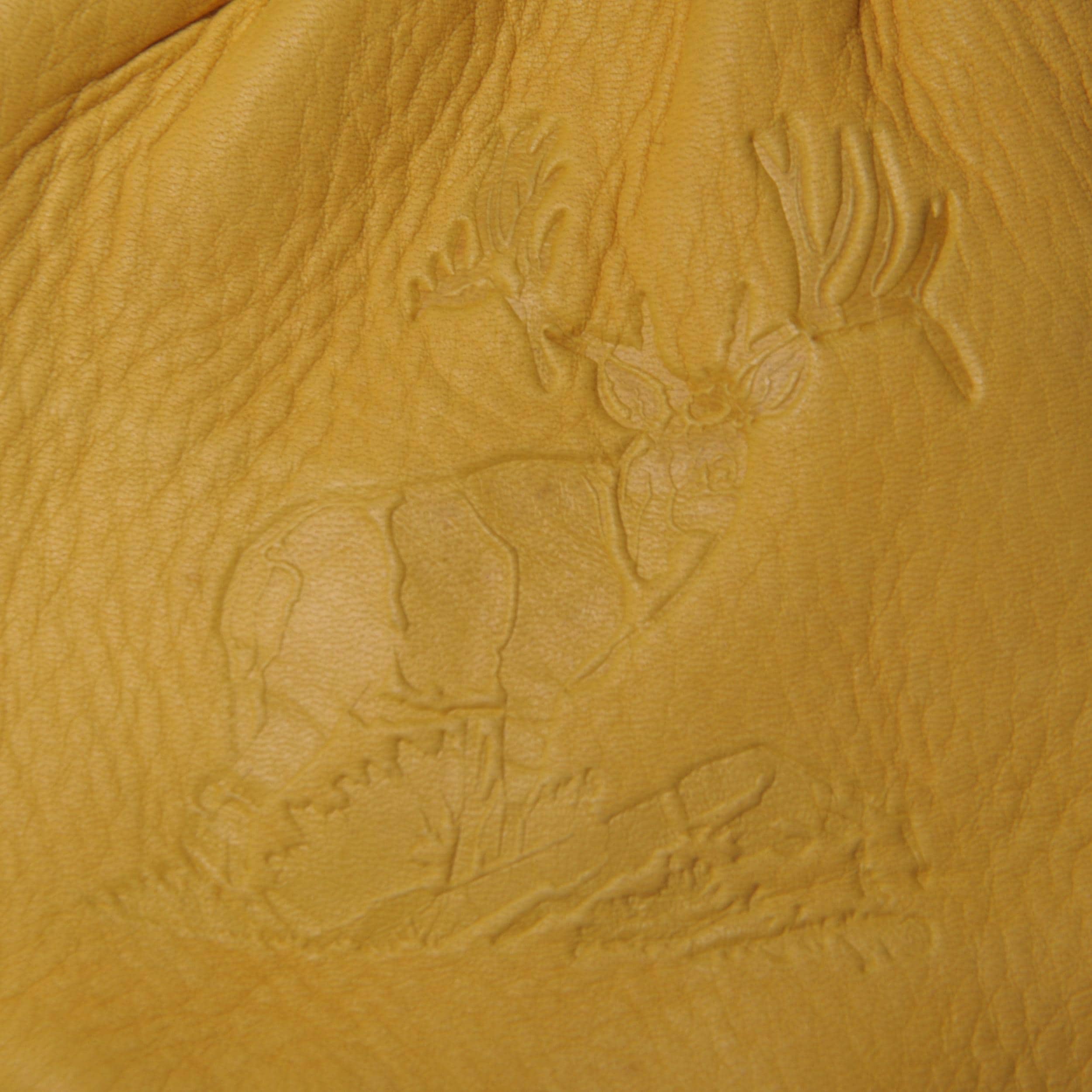 Daxx Mens Top Grain Deerskin Leather Mule Wildlife Print Gloves