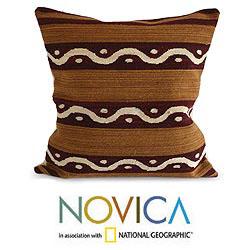 Handcrafted Wool Seeds Cushion Cover (Peru)  