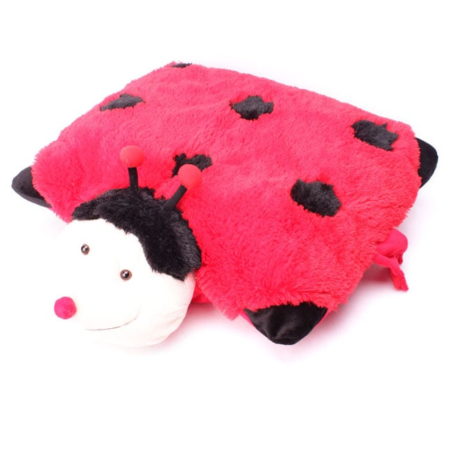 Pet Pillow Lady Bug Plush Stuffed Animal Pillow