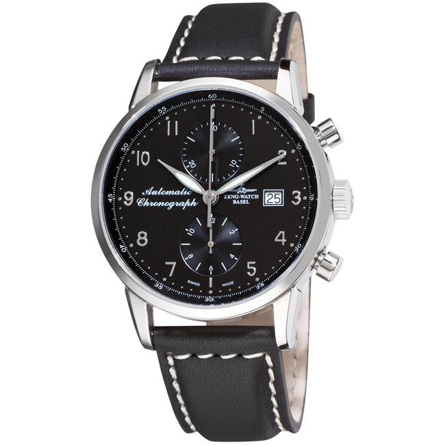   Magellano Black Strap Automatic Chronograph Watch  