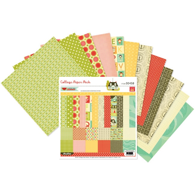 Hometown Summer Paper Pack (24 Sheets) Pink Paislee Paper Packs