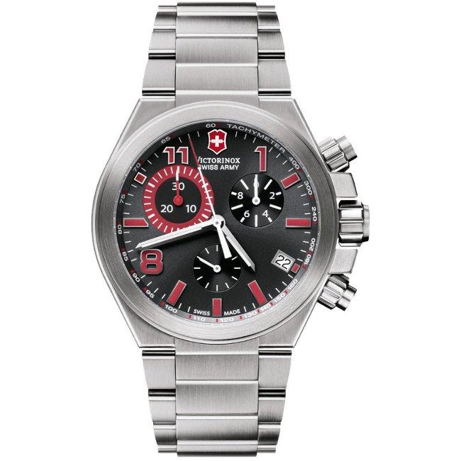 Victorinox Swiss Army Men's 'Convoy Chrono' Black and Grey Watch