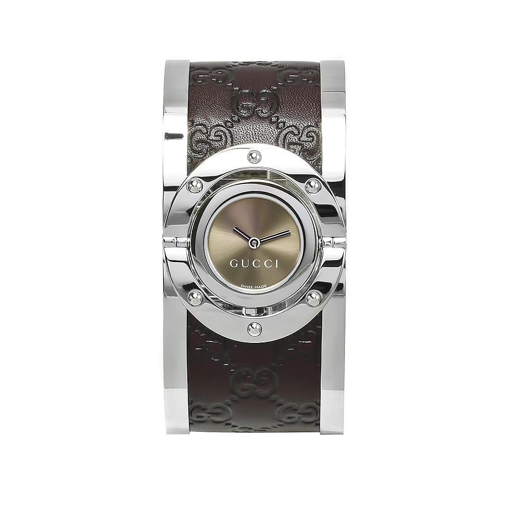 gucci twirl bangle watch