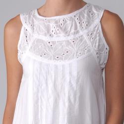 Journee Collection Womens Eyelet Sleeveless Dress  