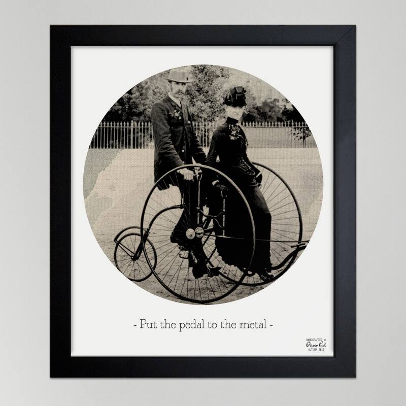 Oliver Gal 'Pedal To The Metal' Framed Print Art