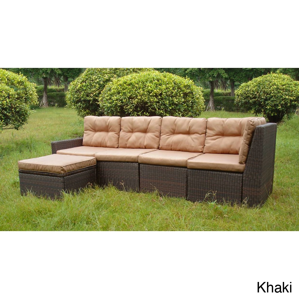 San Sebastian 5 piece Resin Wicker Outdoor Sectional Set