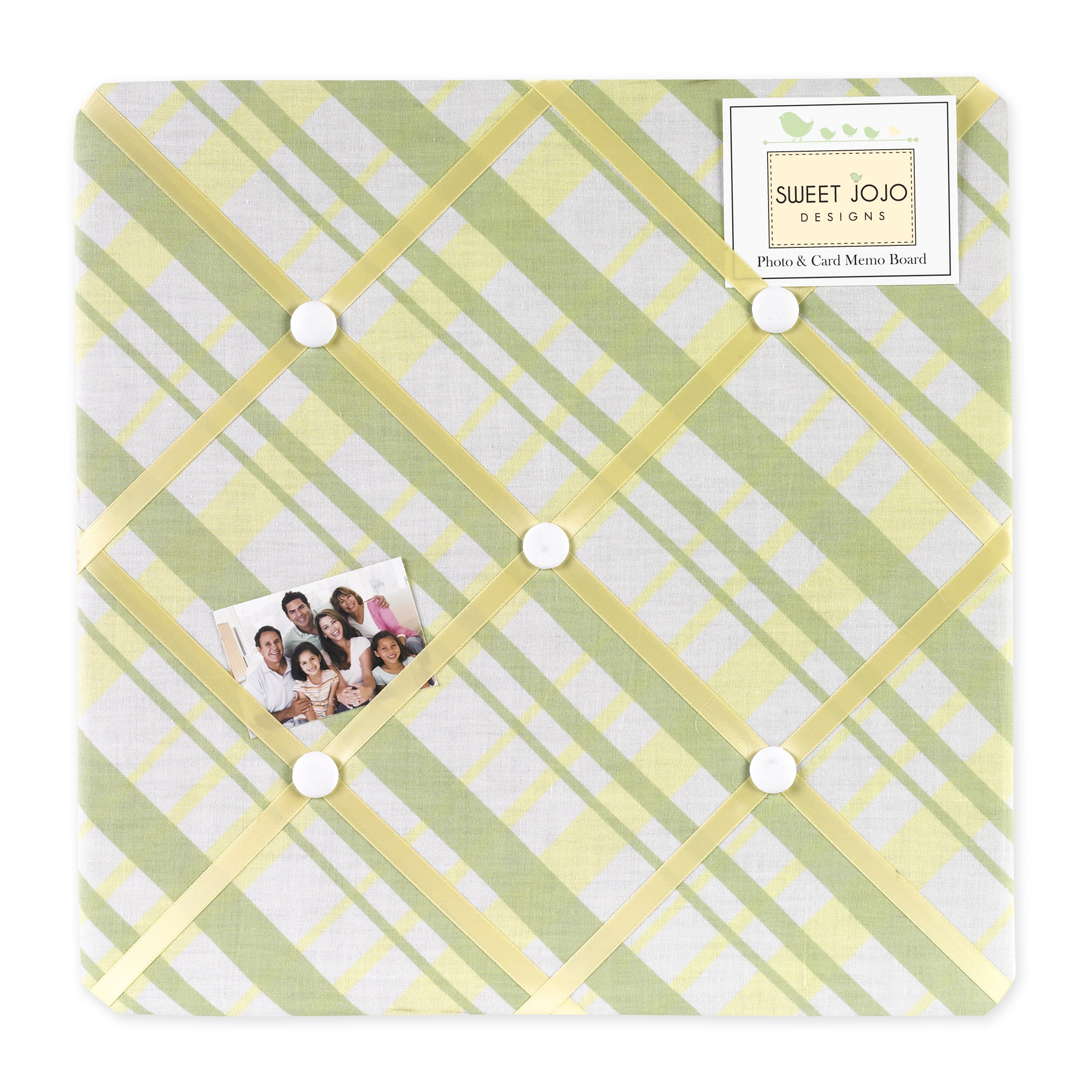 Sweet Jojo Designs Leap Frog Fabric Memory Board (CottonDimensions 14 inches long x 14 inches wide )