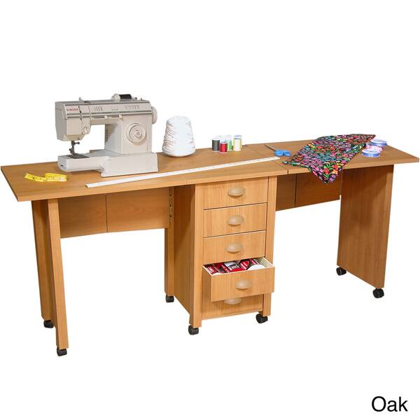 Shop Venture Horizon Double Mobile Desk Craft Center And Sewing