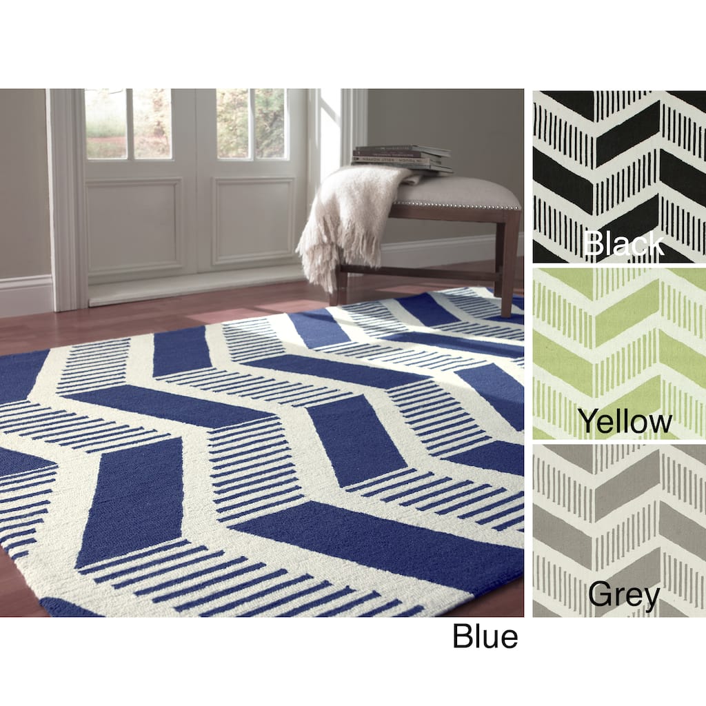 Nuloom Handmade Modern Chevron Wool Rug