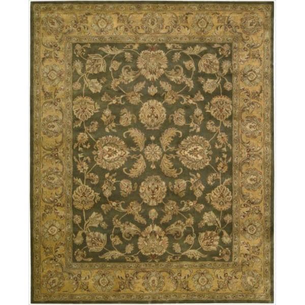 Hand tufted Jaipur Olive Rug (9'6 x 13'6) Nourison 7x9   10x14 Rugs